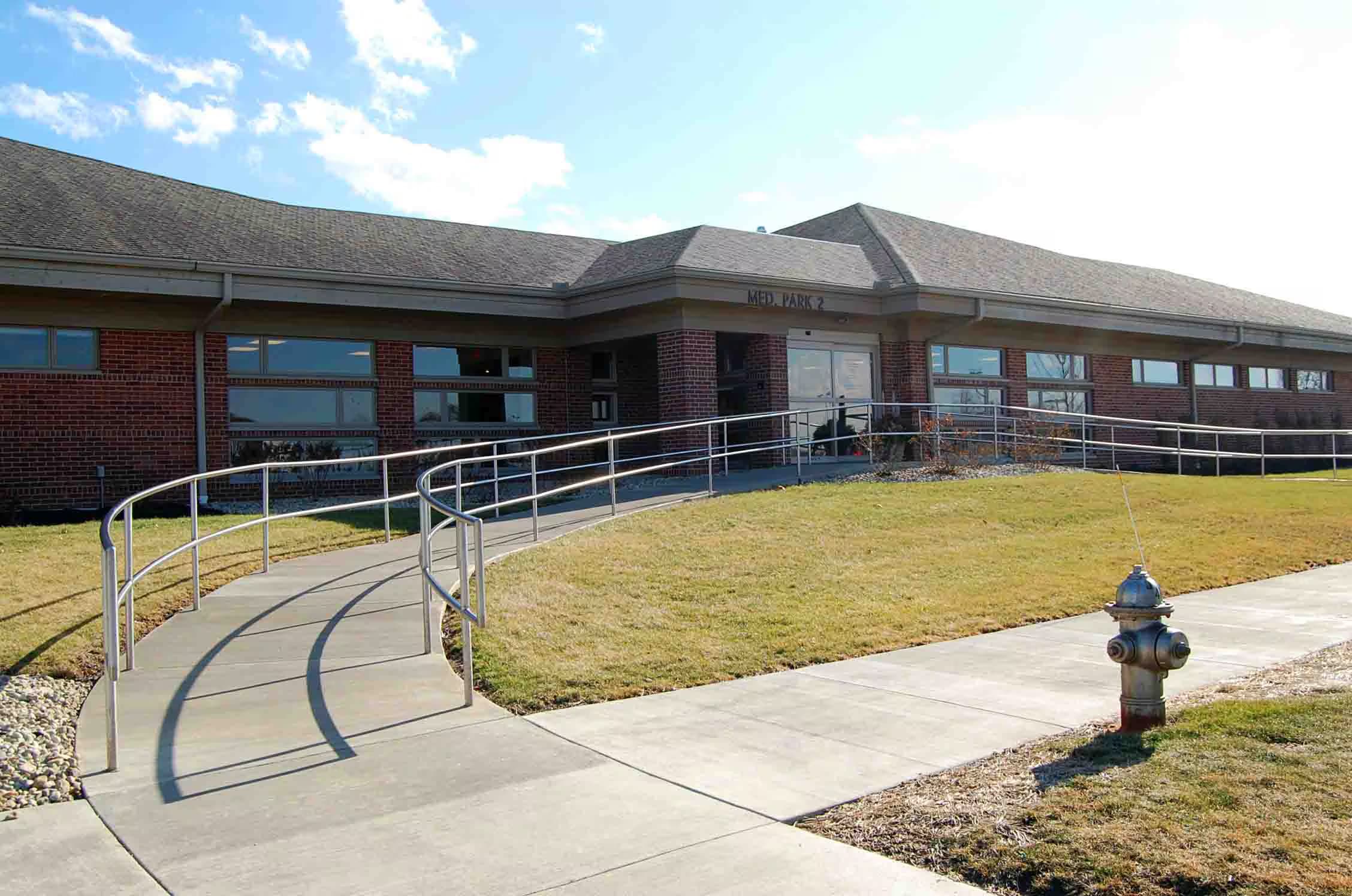 Exterior photography of the Med Park 2 building.