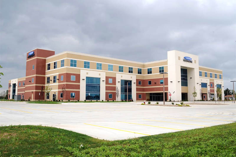 Exterior photography of Sandusky NOMS Healthcare building.